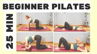 'Video thumbnail for Beginner Pilates | 25 Minute Home Workout'