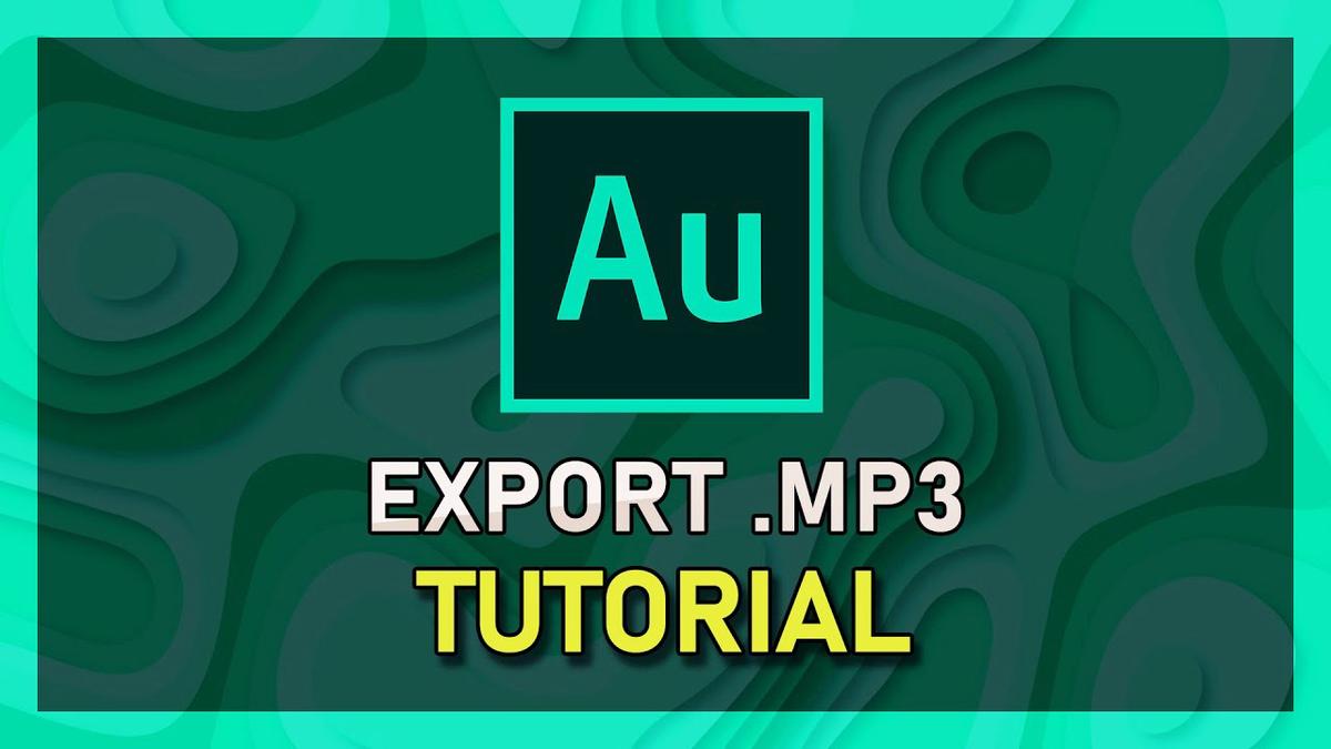 'Video thumbnail for Adobe Audition - How To Export Audio to .mp3'