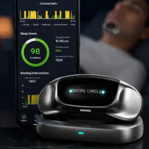 Smart AI Anti-Snore Device | Stop Snoring Instantly - Throat Muscle Stimulator